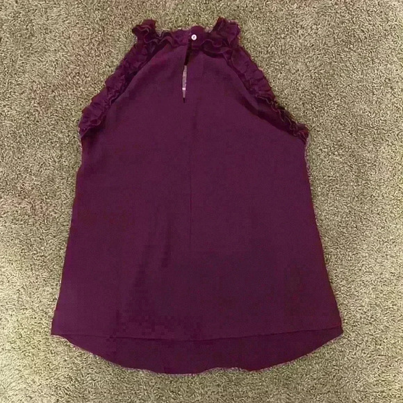 NWT Womens FSL Apparel purple‎ blouse size small - Picture 4 of 6